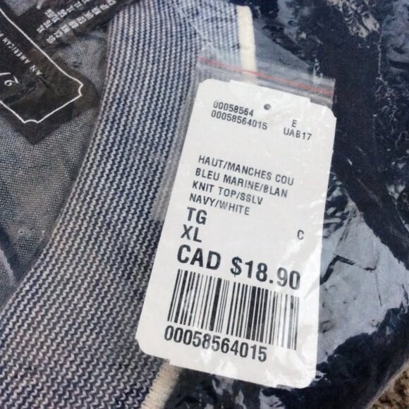 NEW Men's Navy Lightweight Knit Golf Shirt, XL, Short Sleeve - Picture 3 of 3